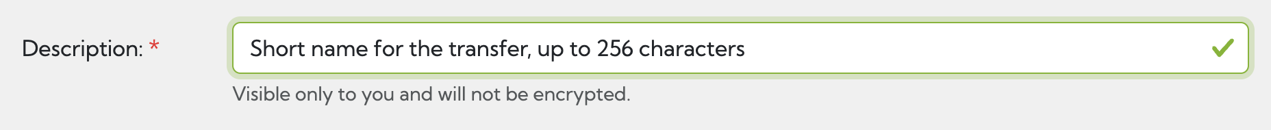 New transfer description