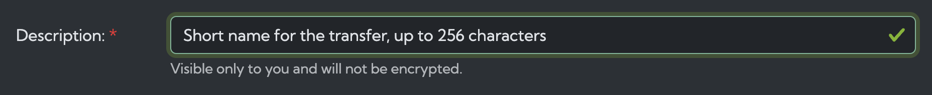 New transfer description