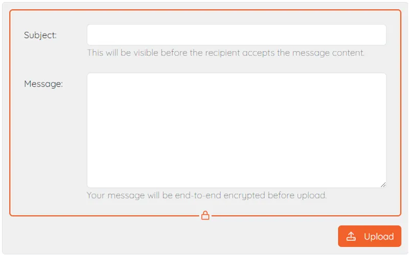Secure message entry